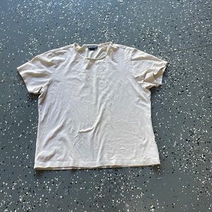 Cream Plain Tee shirt
